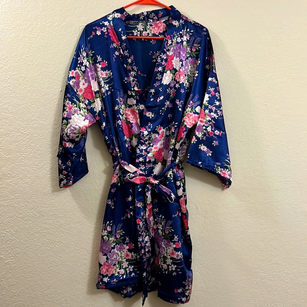 Large Floral Kimono Robe